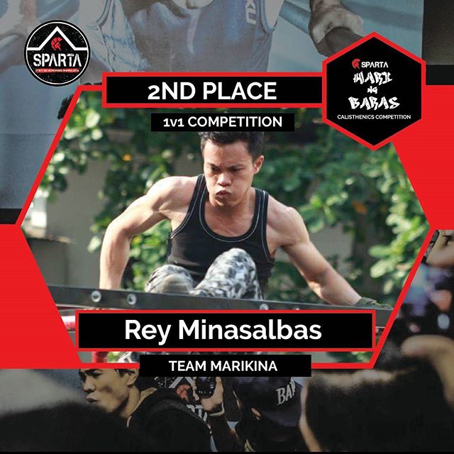 Congratulations Rey Minasalbas from Team Marikina for winning 2nd place in this year's Sparta Hari ng Baras Calisthenics Competition! The 2015 Battle of the Bars champ proved he still has a lot to show as he beat beast after beast this tournament including 3rd placer Ortis Tindaan and former gymnast Ronald Alcantara from Bardilleranz Baguio on his way to the finals.Start your fitness journey with Sparta Calisthenics Academy! Rates:10 CLASS PACKAGE (Kalos and/or Sthenos)1500 pesos (valid for 60 days)KALOS (SPARTAN AESTHETICS) 2000/month unlimitedSTHENOS (SPARTAN STRENGTH)3000/month unlimitedKALOS+STHENOS 4000/month unlimitedKALOS+STHENOS+OPEN GYM5000/month unlimitedPERSONAL TRAINING800/session126 Pioneer Street Mandaluyong 24/7Message us on FB for more information!  #calisthenics#ThisIsSpartaPH #spartacalisthenicsacademy #HariNgBaras