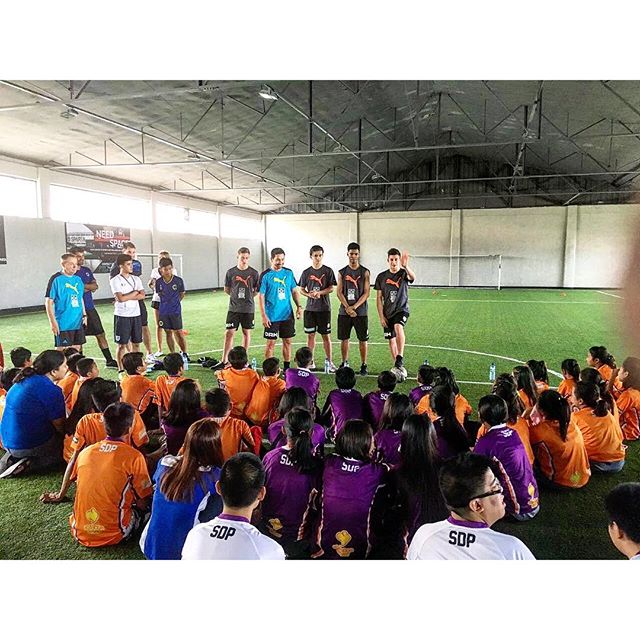 Perth Glory FC has their outreach program for 50 less fortunate kids this morning. We are looking forward to changing more lives through football and sports in general. We hope other international athletes can come to the Philippines to help inspire and teach us what they know!! 🏻️ #football #sports #thisisspartaph #outreach #changinglives